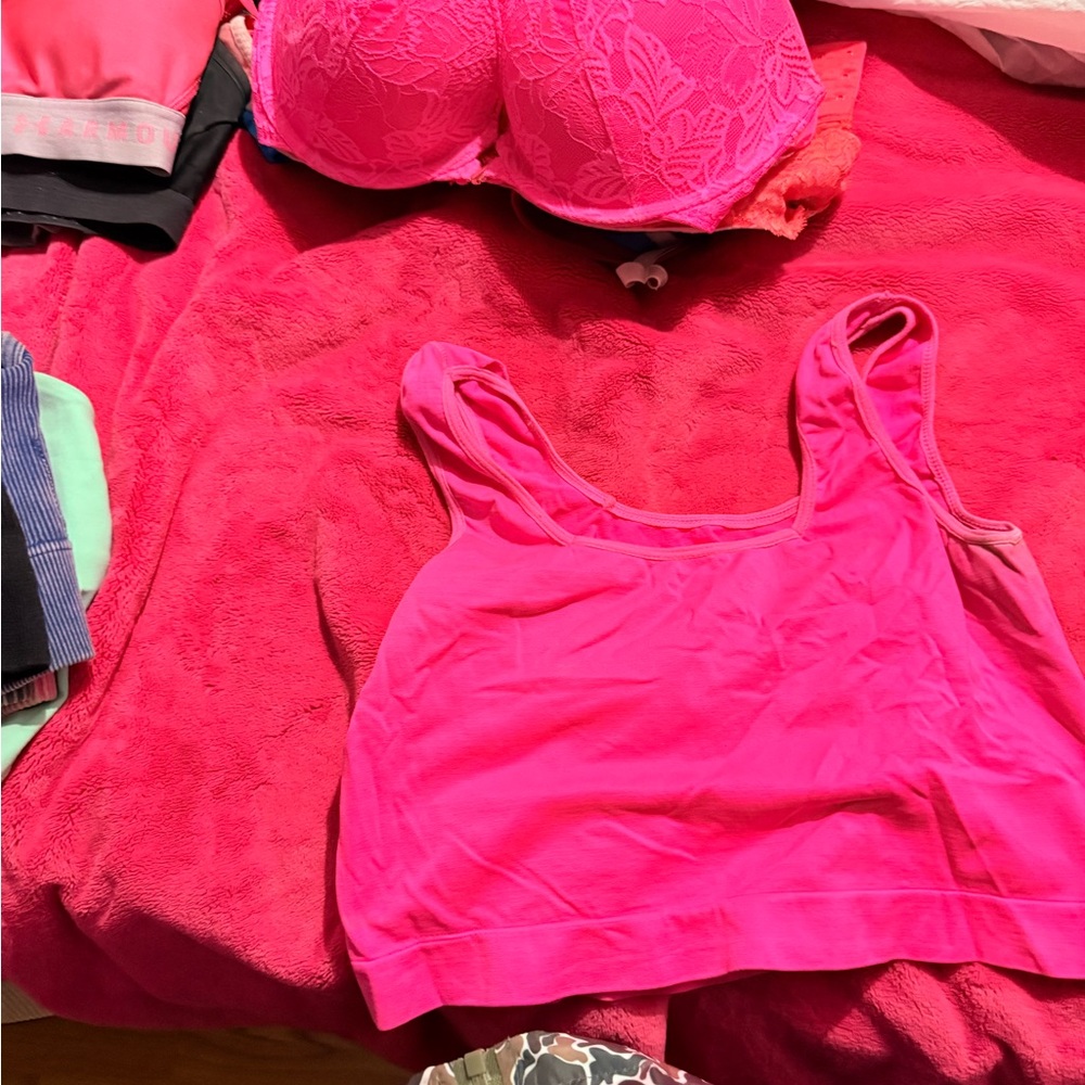 Women's Pink Lace Bralette